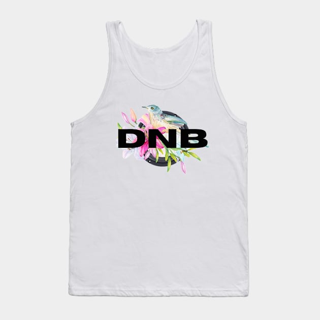 DNB - Tropical Blue Bass Bird Tank Top by DISCOTHREADZ 